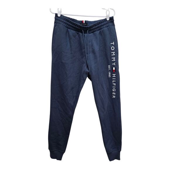 Tommy Hilfiger Navy Logo Joggers Men’s Medium Sweatpants - Picture 1 of 7